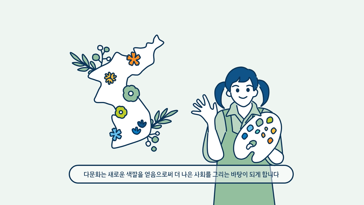 공모전 수상작(UCC) 다문화 팔레트